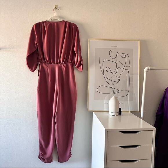 NWT ZARA BELTED WRAP JUMPSUIT - Picture 3 of 15